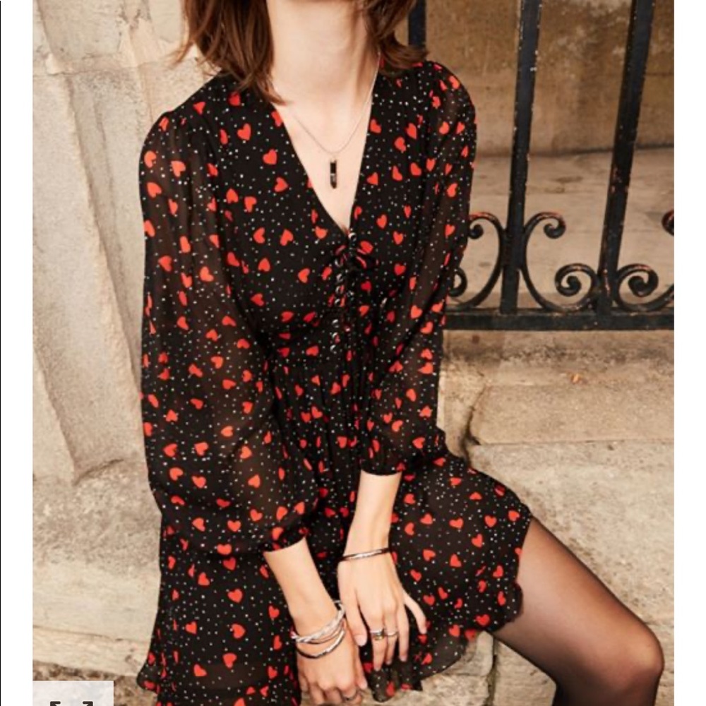 So in Love Muslin Lace-Up Dress - The Kooples - Picture 1 of 4